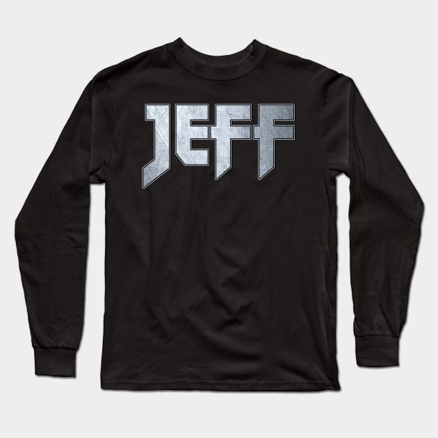 Heavy metal Jeff Long Sleeve T-Shirt by KubikoBakhar